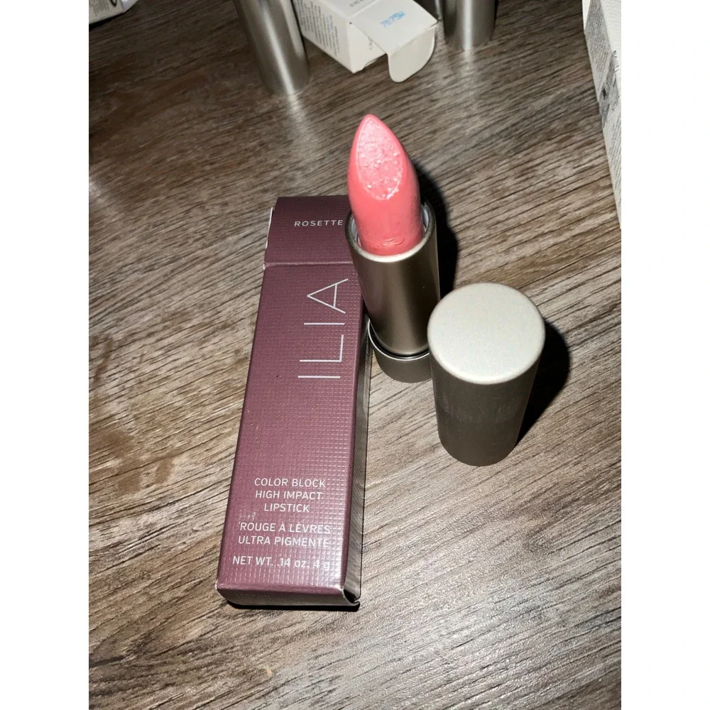 ILIA Color Block High Impact Lipstick Rosette Satin Finish Clean Beauty